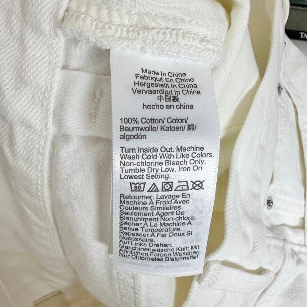 Madewell The 1997 Denim Bermuda Short Pure White Rigid High Rise US 27 NWOT - Picture 9 of 13